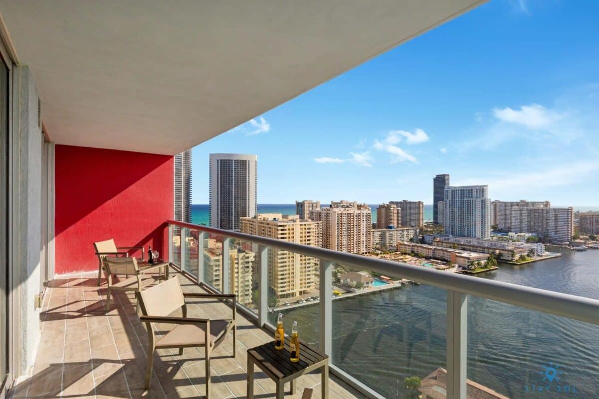 Infinite View With Balcony,Pool Plus Near Beach Hallandale Beach Eksteriør bilde